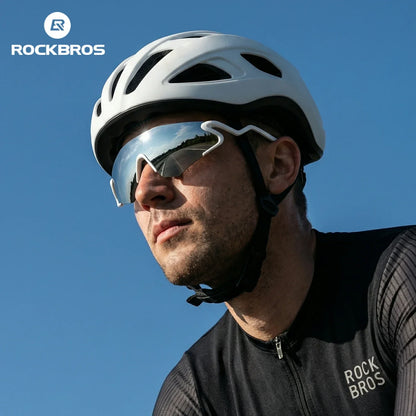 ROCKBROS Photochrome Fahrradbrille mit UV400 Schutz