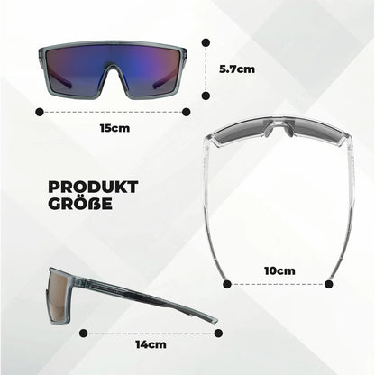 ROCKBROS Polarisiert Fahrradbrille, UV400 mit TR90 Rahmen