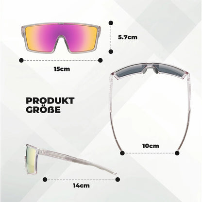 ROCKBROS Polarisiert Fahrradbrille, UV400 mit TR90 Rahmen