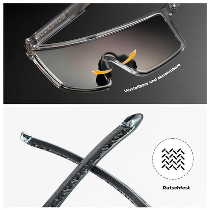 ROCKBROS Polarisiert Fahrradbrille, UV400 mit TR90 Rahmen