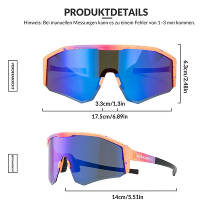 ROCKBROS Polarisierte Fahrradbrille mit Verstellbaren Bügeln
