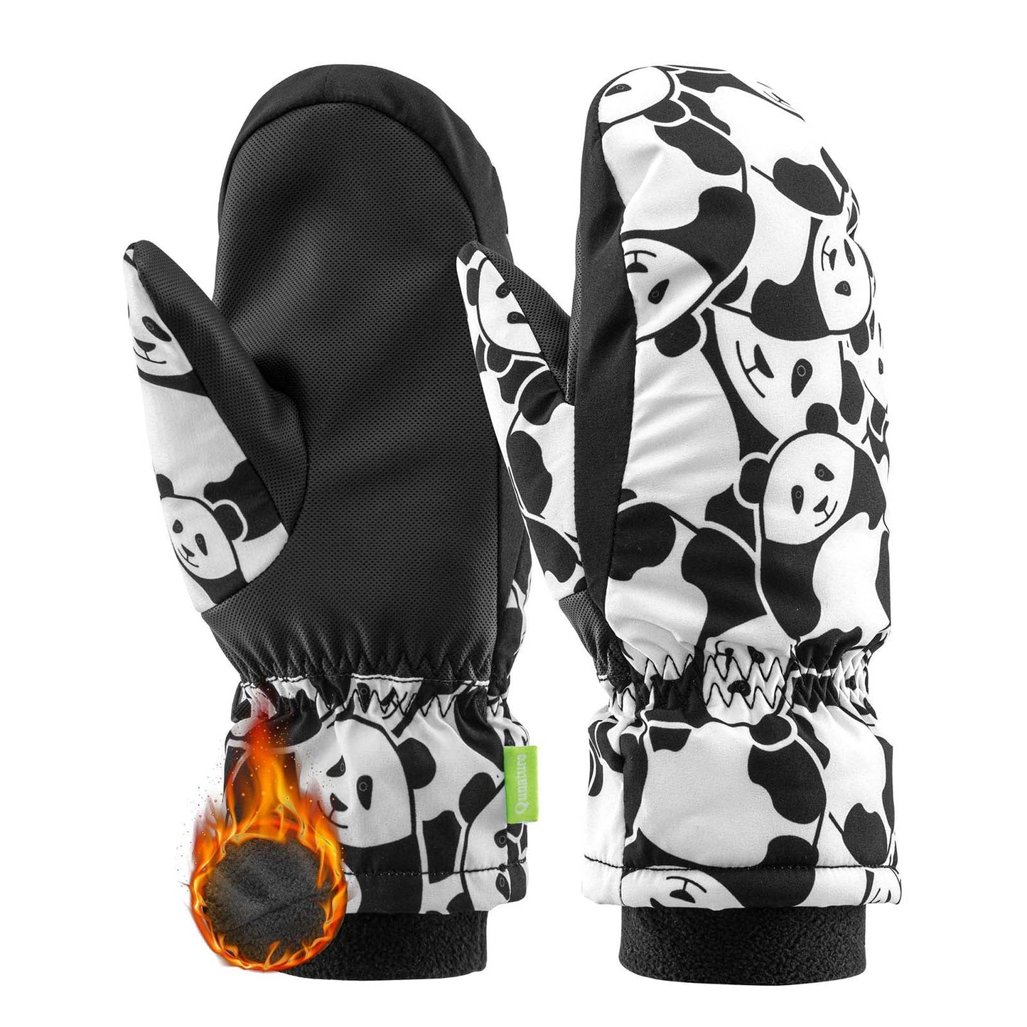 Kinder Handschuhe Winddicht Wasserdicht Warm für Schnee und Ski Qunature