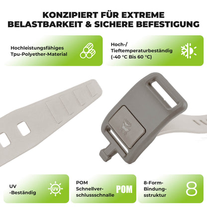Universelle Outdoor-Spanngurte - Verlängerbar & Extrem Belastbar Qunature