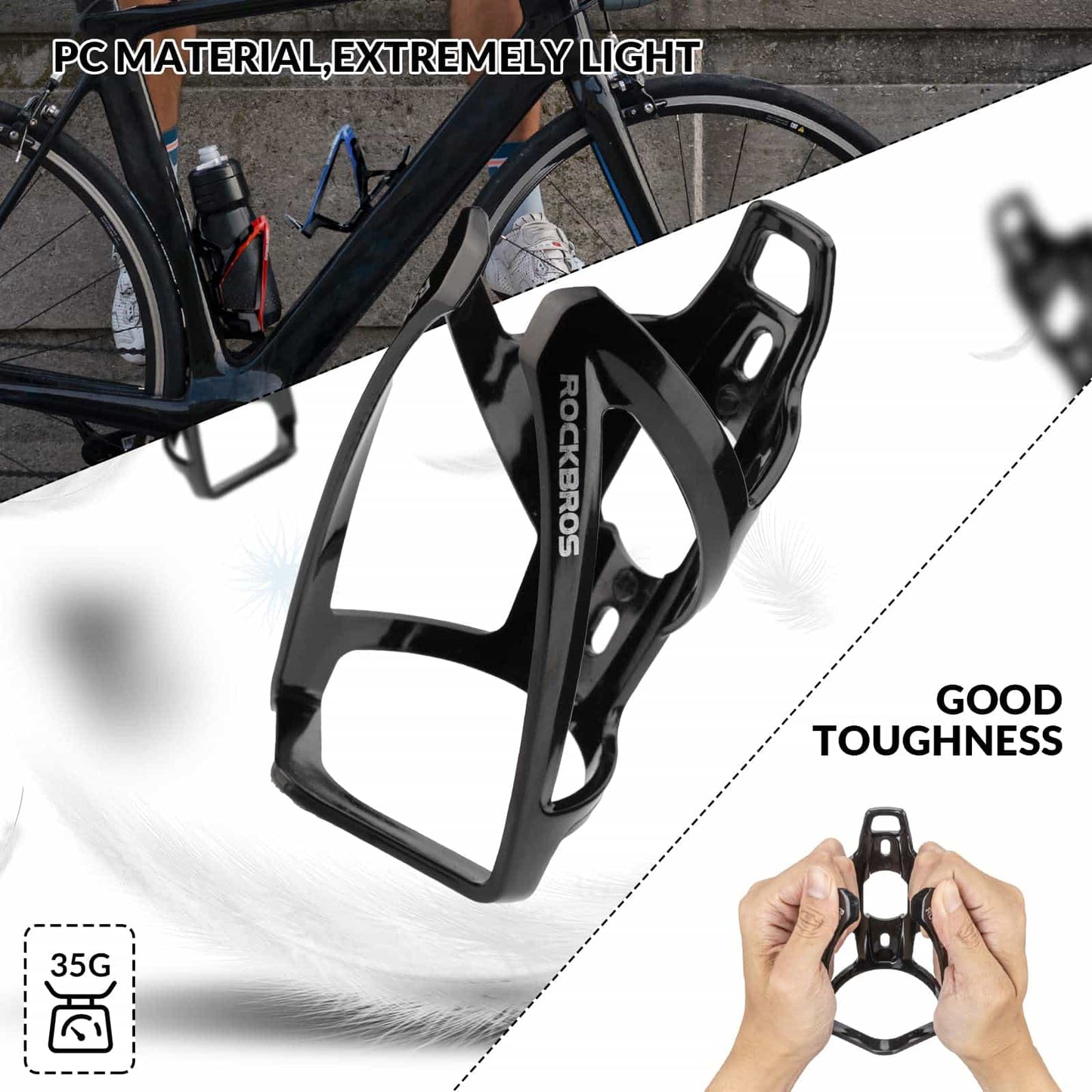 35g Leicht PC Fahrrad Flaschenhalter ROCKBROS