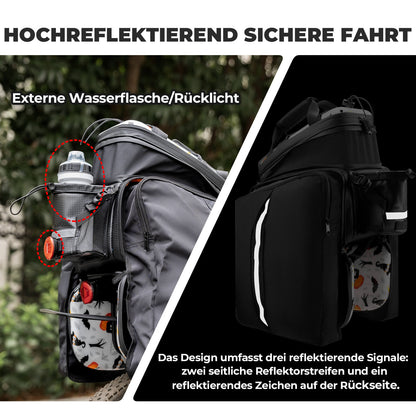 Fahrrad Gepäckträgertasche 17-35L mit Regenhülle ROCKBROS