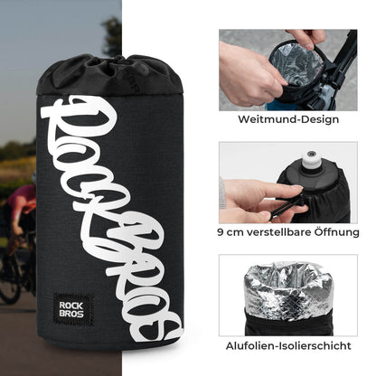 ROCKBROS Fahrrad Lenkertasche Mini 1L für Trinkflaschen Ø9 cm