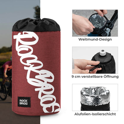 ROCKBROS Fahrrad Lenkertasche Mini 1L für Trinkflaschen Ø9 cm