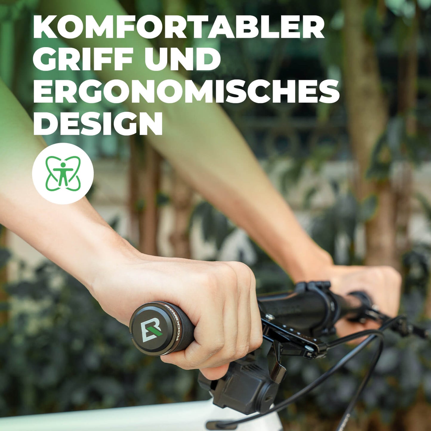 Fahrradgriffe rutschfest Doppelverschluss 22,2mm ROCKBROS