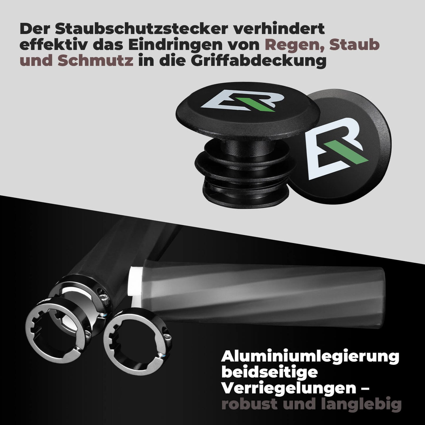 Fahrradgriffe rutschfest Doppelverschluss 22,2mm ROCKBROS