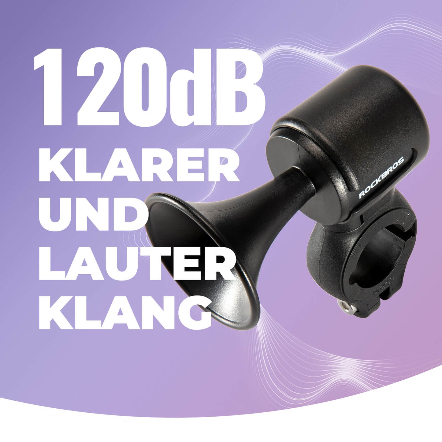 Fahrradklingel Elektrisch 120dB für 22,2/25,4/31.8 mm Lenker ROCKBROS