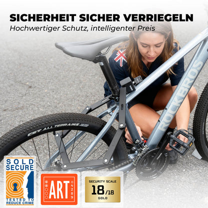Faltschloss Fahrradschloss 104 cm Faltbares ROCKBROS