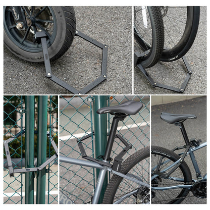 Faltschloss Fahrradschloss 104 cm Faltbares ROCKBROS