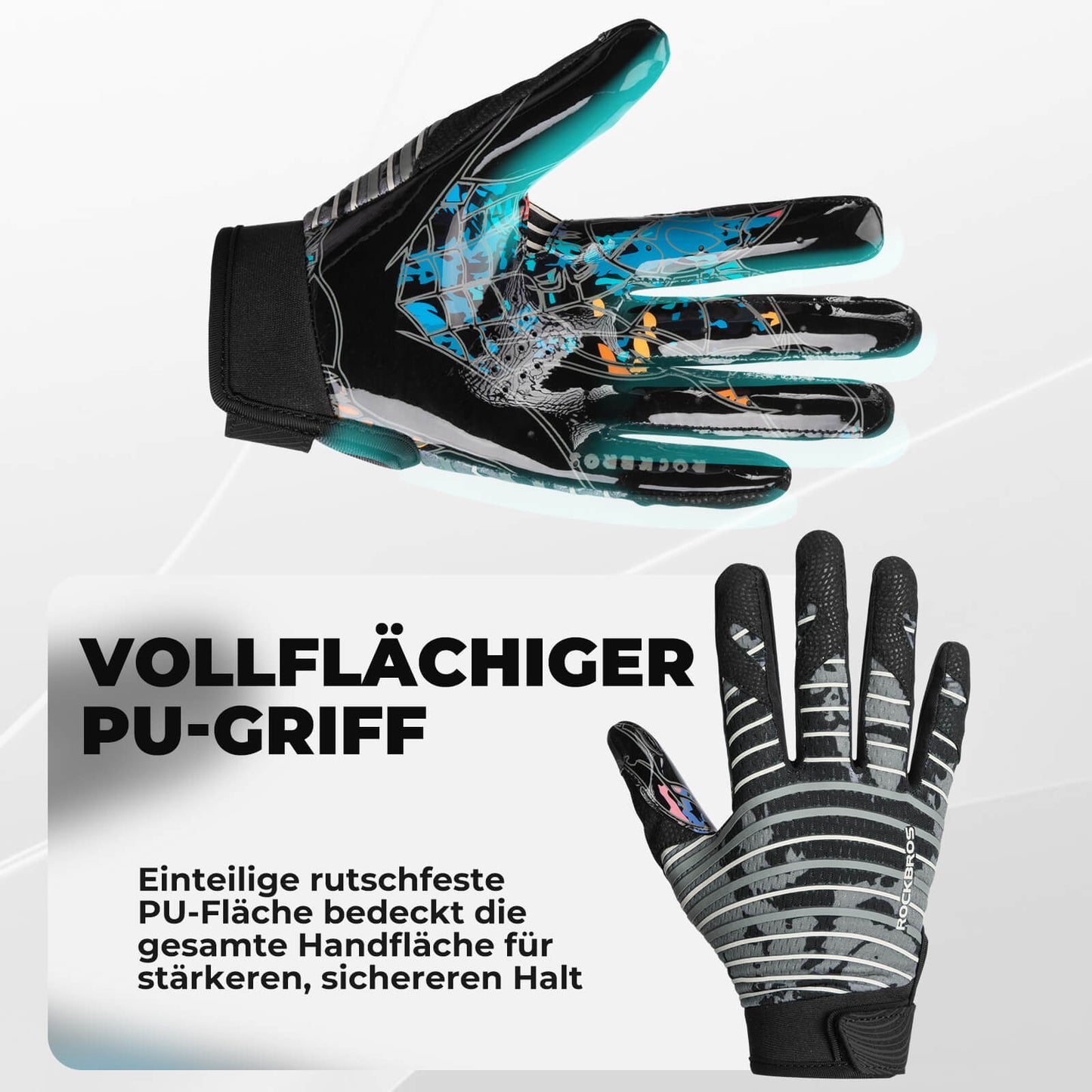Erwachsene Profi-Sporthandschuhe Atmungsaktiv Elastisch ROCKBROS
