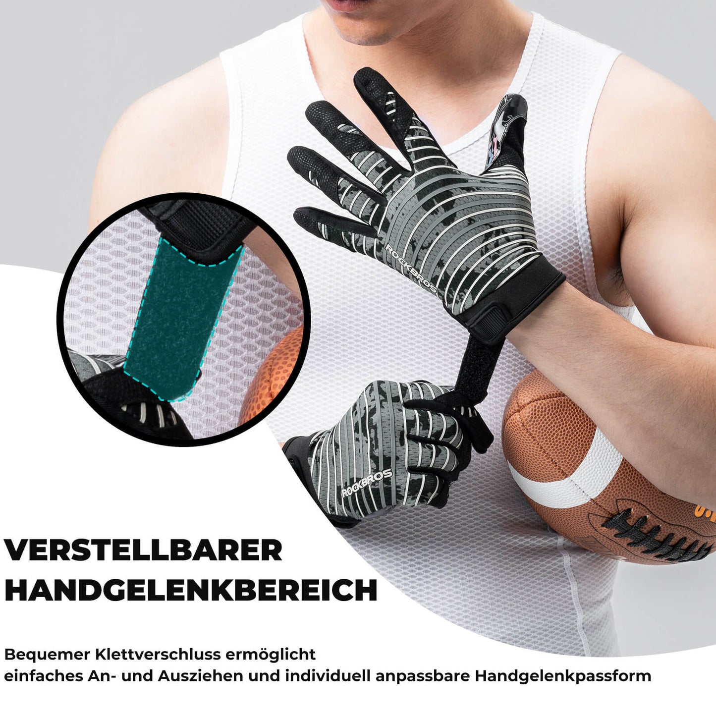 Erwachsene Profi-Sporthandschuhe Atmungsaktiv Elastisch ROCKBROS