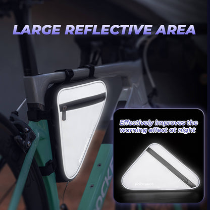 Fahrradtasche Reflektierende Rahmentasche Dreiecktasche 0,9L ROCKBROS