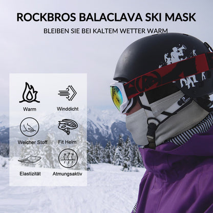 Sturmhaube 2er Set Herbst Winter Balaclava für Outdoorsports Unisex ROCKBROS