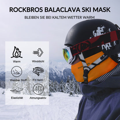 Sturmhaube 2er Set Herbst Winter Balaclava für Outdoorsports Unisex ROCKBROS