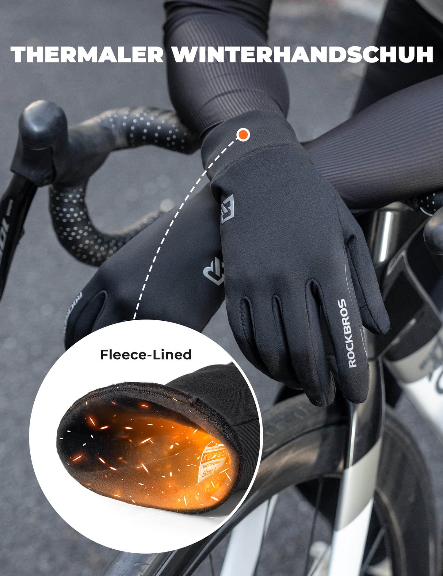 Fahrradhandschuhe Anti-Rutsch Reflektierend ROCKBROS