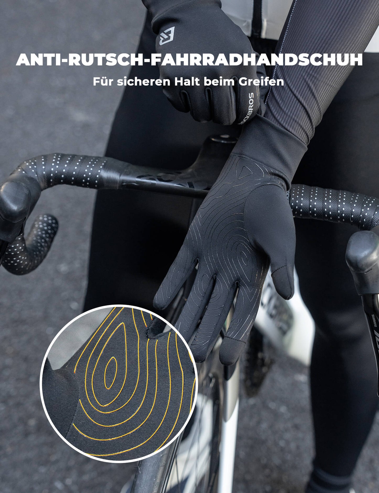 Fahrradhandschuhe Anti-Rutsch Reflektierend ROCKBROS