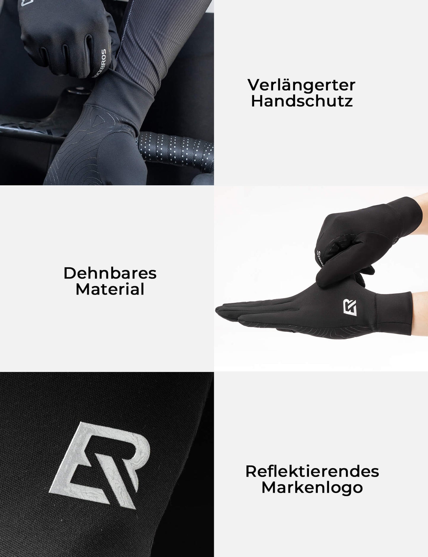 Fahrradhandschuhe Anti-Rutsch Reflektierend ROCKBROS