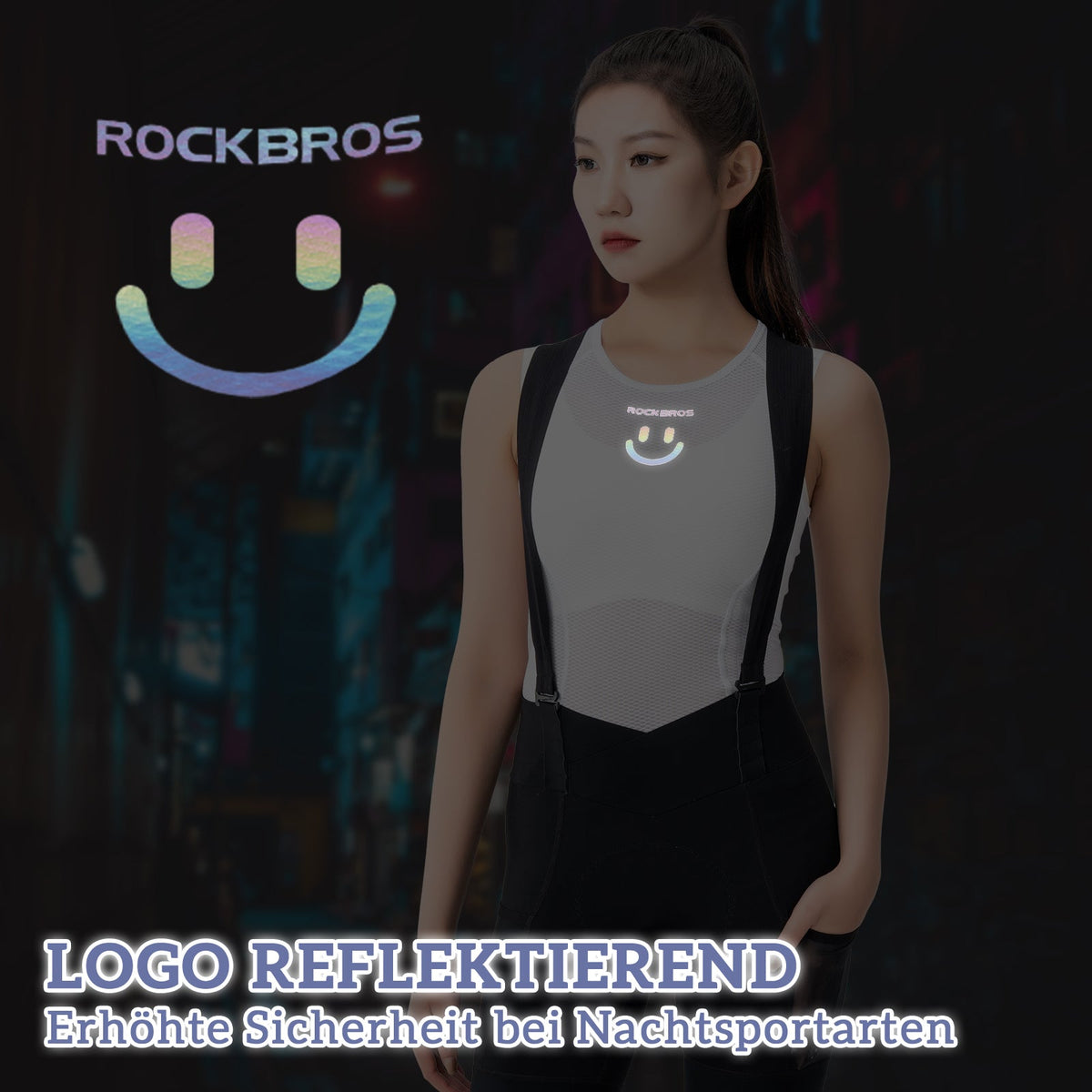 ROCKBROS Damen Sporttop Atmungsaktiv baselayer Unterhemd für Radfahren