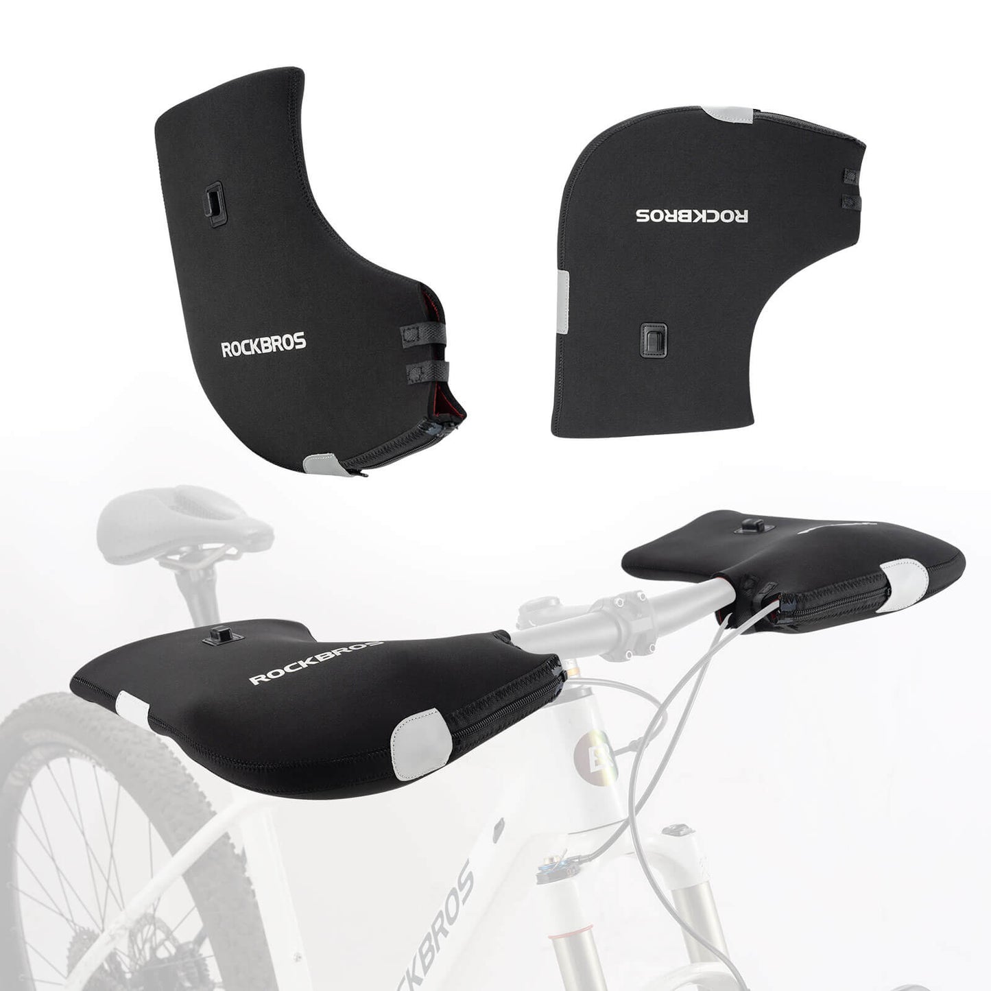 Beheizte Wasserabweisend Fahrrad Lenkerstulpen - Wiederaufladbar ROCKBROS