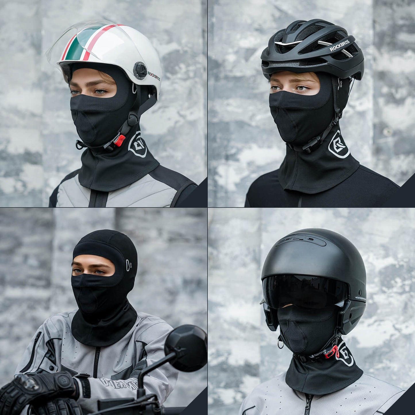 Sturmhaube Winddichte atmungsaktive Fleece-Balaclava für Outdoor-Sport Unisex ROCKBROS
