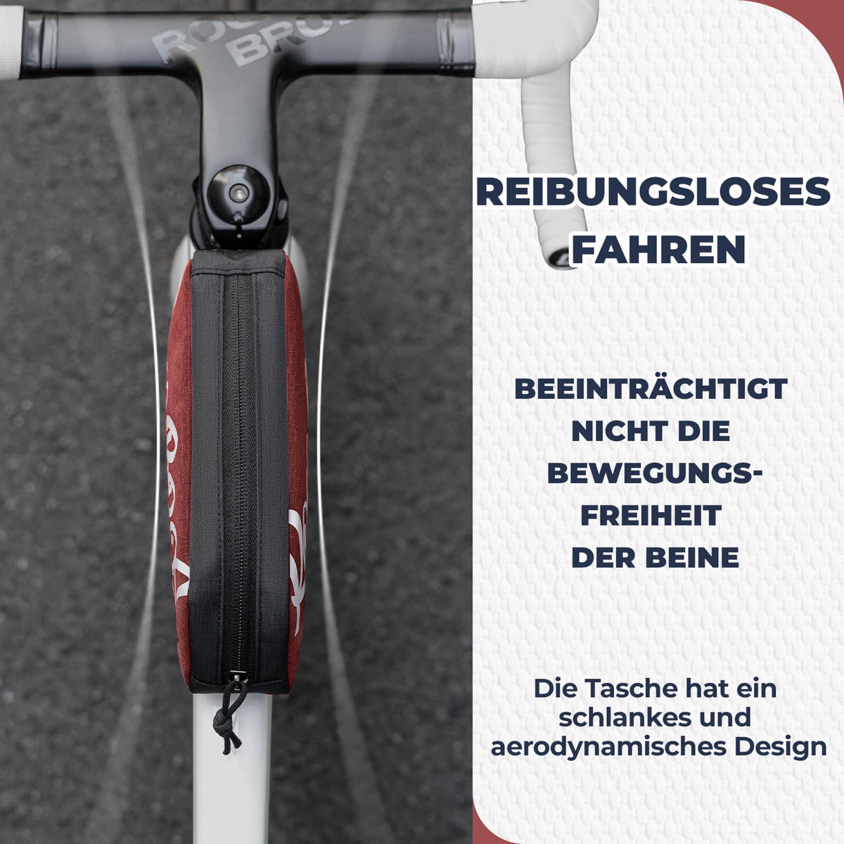 ROCKBROS Oberrohrtasche Rahmentasche 0,8L - SketchRide Series