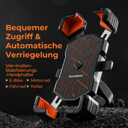 ROCKBROS Fahrrad Handyhalterung 360° Drehbar für 4,5-7,2 Zoll