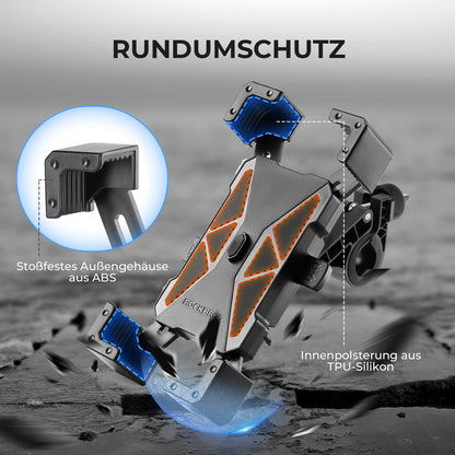 ROCKBROS Fahrrad Handyhalterung 360° Drehbar für Handy 4.5~7.2"