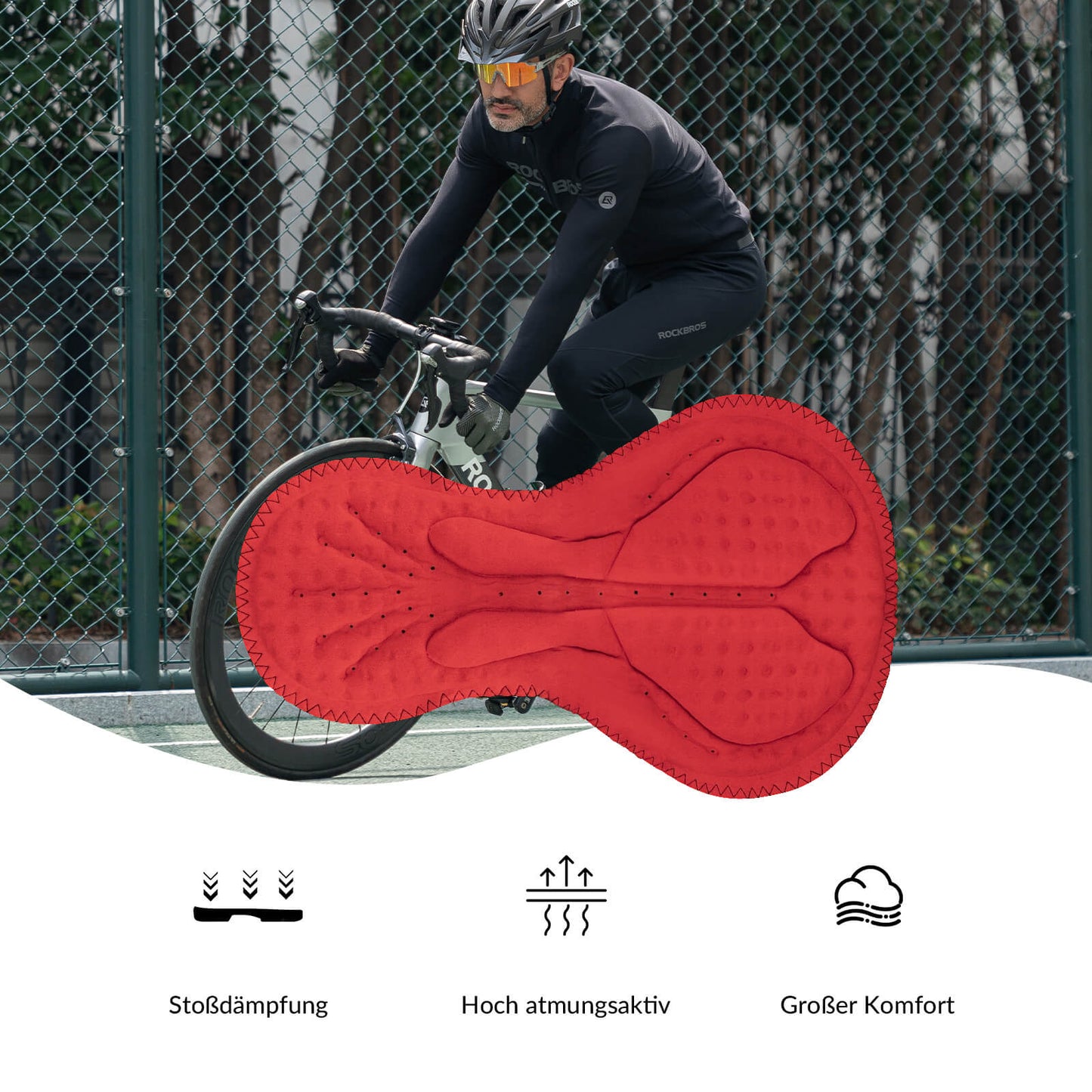 Fahrrad Jacke & Hose Winter Anzug Sportlich Fahrradbekleidung ROCKBROS