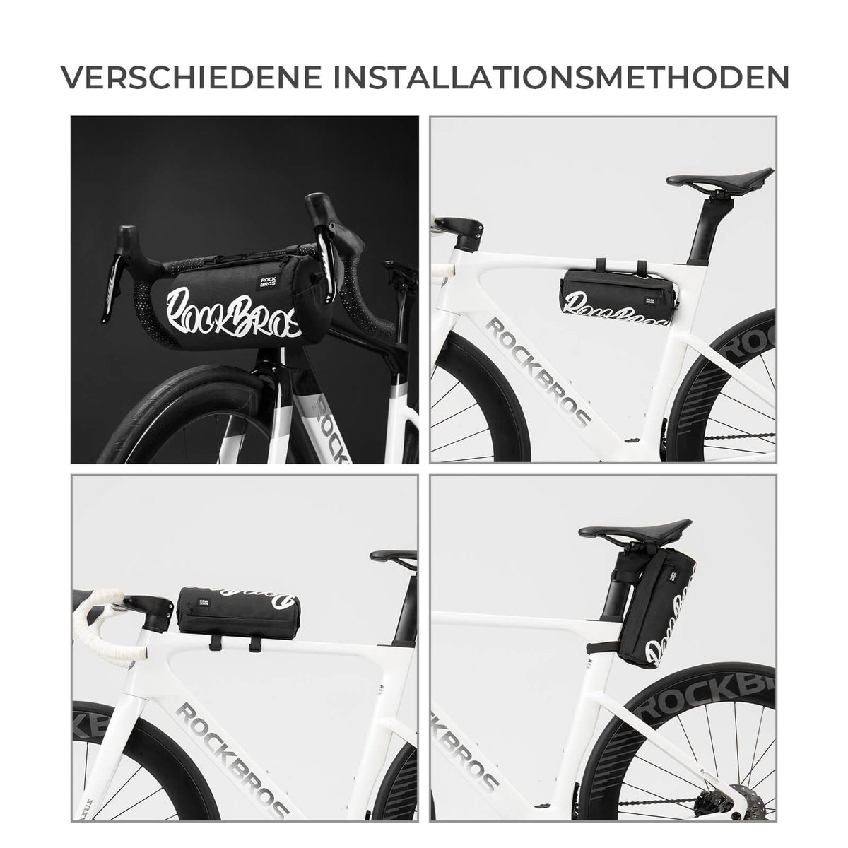 ROCKBROS Lenkertasche Klein mit Schultergurt 2L/3,6L - SketchRide Series