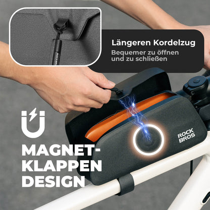ROCKBROS Magnetische Oberrohrtasche 100% Wasserdicht