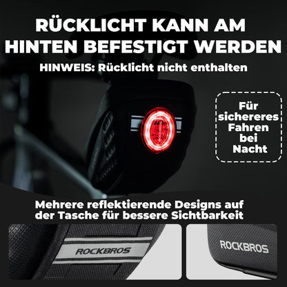 Fahrrad Satteltasche mit Schutzblech Wasserabweisend 1,3L/0.8L ROCKBROS