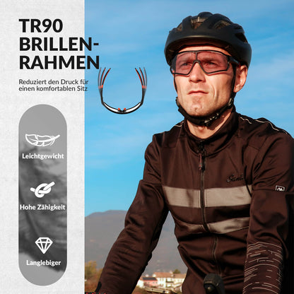 ROCKBROS Dynamische Radbrille mit UV400-Sonnenfilter