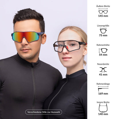 ROCKBROS Dynamische Radbrille mit UV400-Sonnenfilter