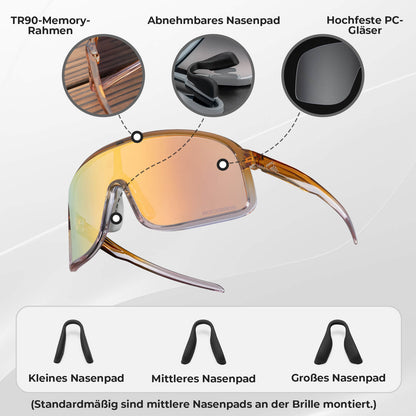 ROCKBROS Sonnenbrille Selbsttönend UV400-Schutz