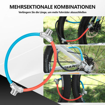 Fahrradschloss Kabelschloss mit Klettverschlüssen ohne Schlüssel ROCKBROS