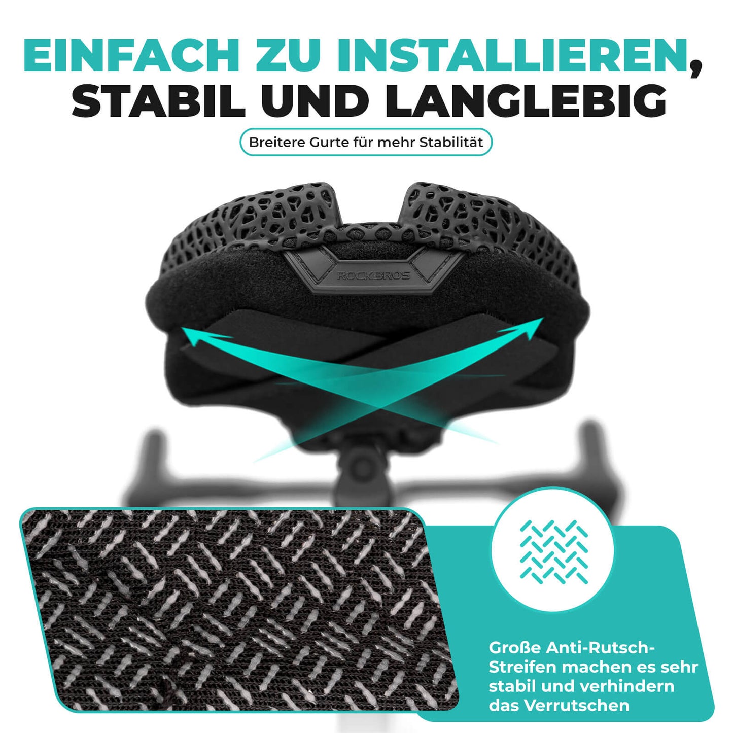 Fahrradsitz Überzug Sattelbezug Polsterung 3D Stoßdämpfend ROCKBROS