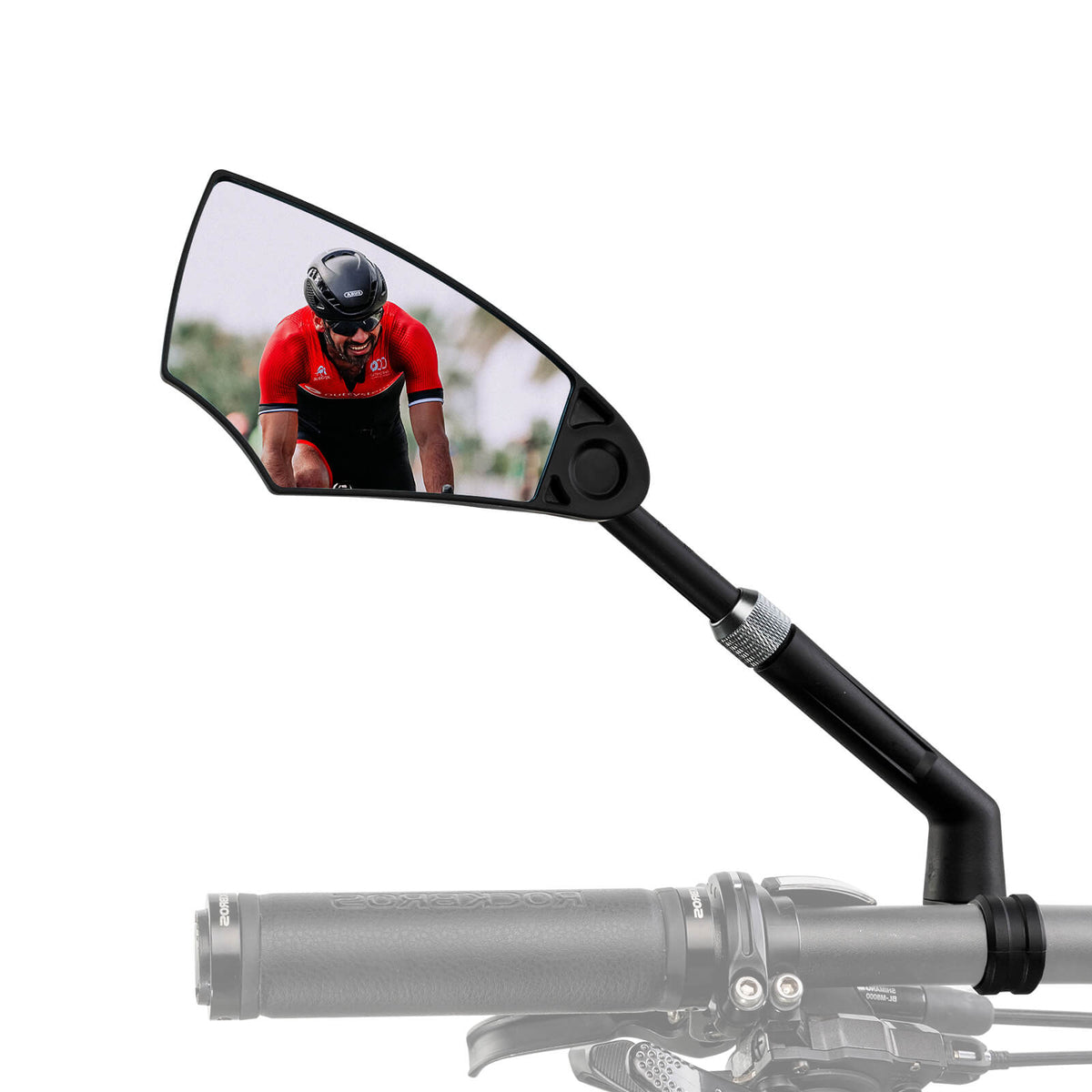 ROCKBROS Fahrradspiegel Rückspiegel 360°Drehbar Klappbar für Lenker 20–23mm