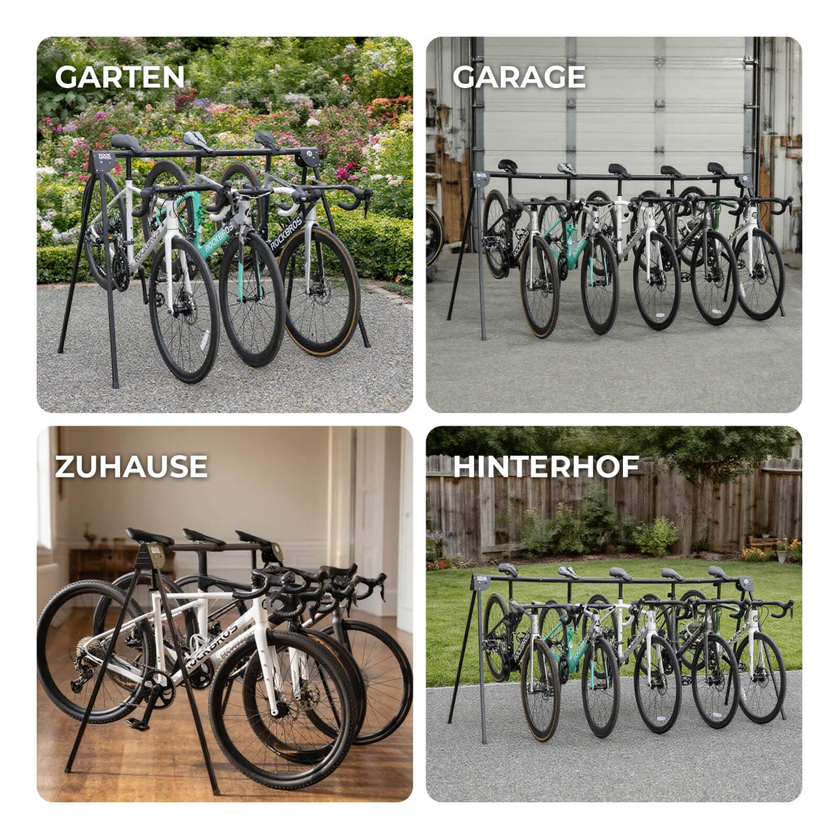 ROCKBROS Fahrradständer Aufhängebügel Faltbar Rostfrei Tragfähig bis 80/120 kg