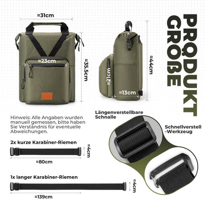 ROCKBROS Fahrradtasche Lenkertasche für Brompton 10L+1.5L