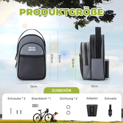 ROCKBROS Lenkertasche für Klapprad/Brompton 1,8L