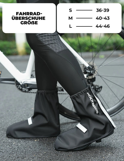 ROCKBROS Fahrradüberschuhe Reflektierend Wasserdicht mit Klettverschluss