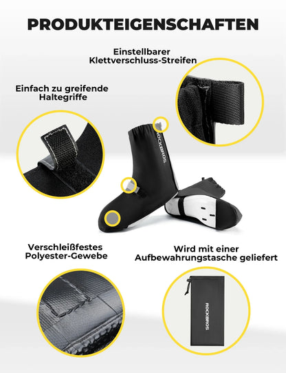 ROCKBROS Fahrradüberschuhe Reflektierend Wasserdicht mit Klettverschluss
