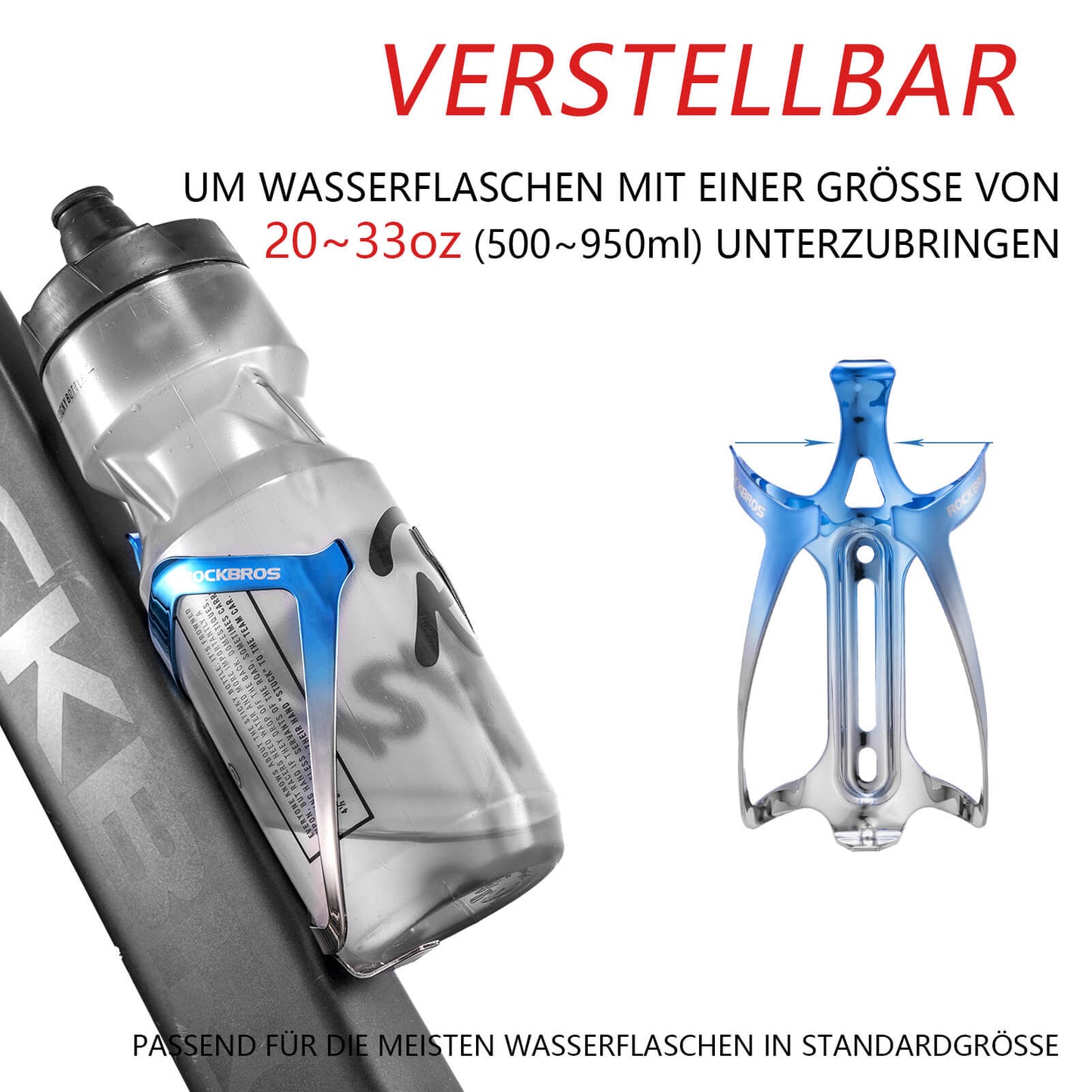 Flaschenhalter Fahrrad Getränkehalter Leichtgewicht 30g ROCKBROS