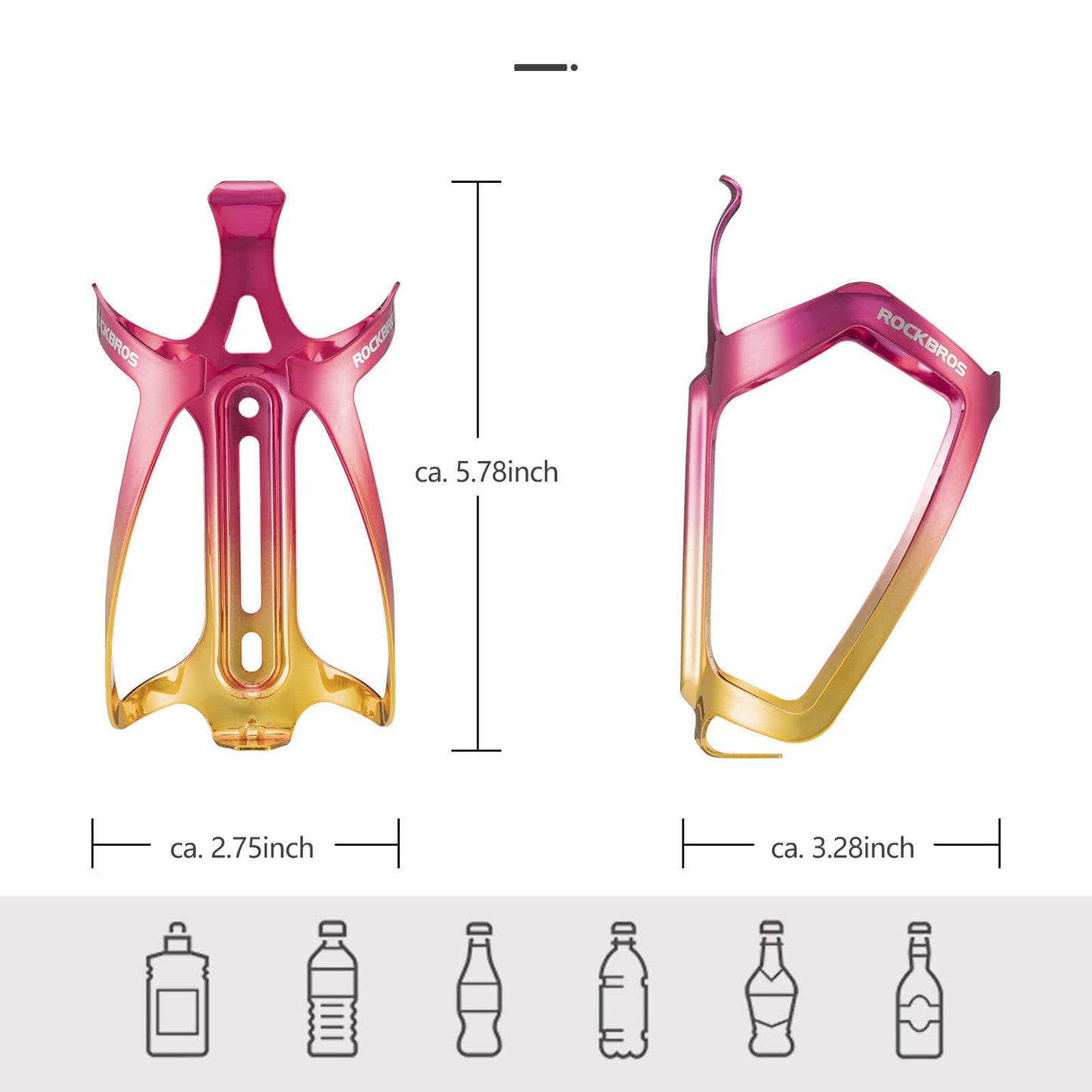 Flaschenhalter Fahrrad Getränkehalter Leichtgewicht 30g ROCKBROS