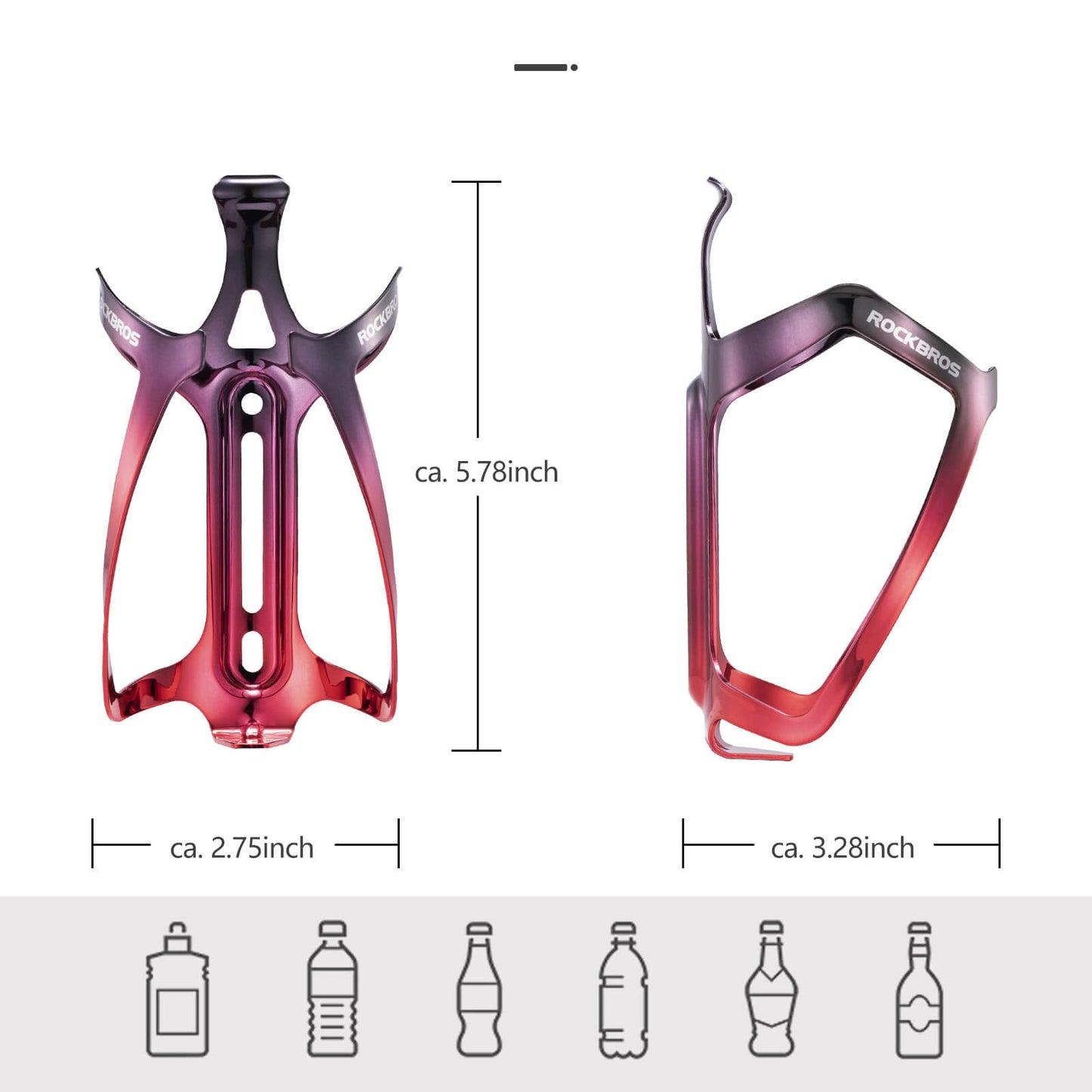 Flaschenhalter Fahrrad Getränkehalter Leichtgewicht 30g ROCKBROS