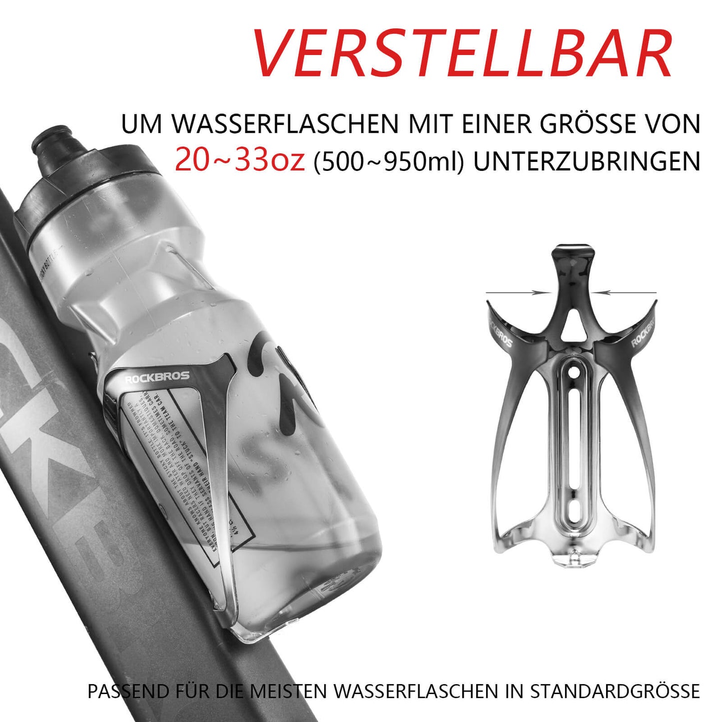 Flaschenhalter Fahrrad Getränkehalter Leichtgewicht 30g ROCKBROS
