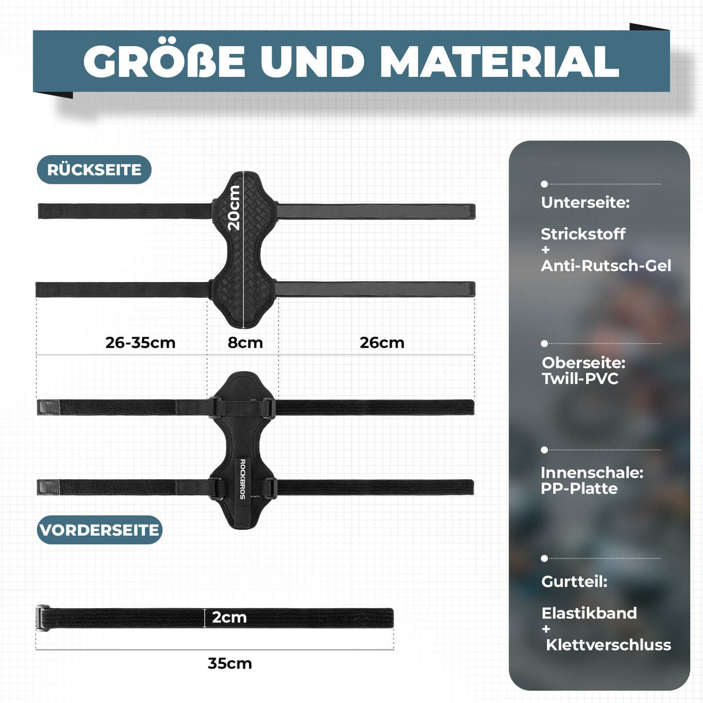 Flaschenhalter Fahrrad Lautsprecherhalterung Verstellbarer Riemen ROCKBROS